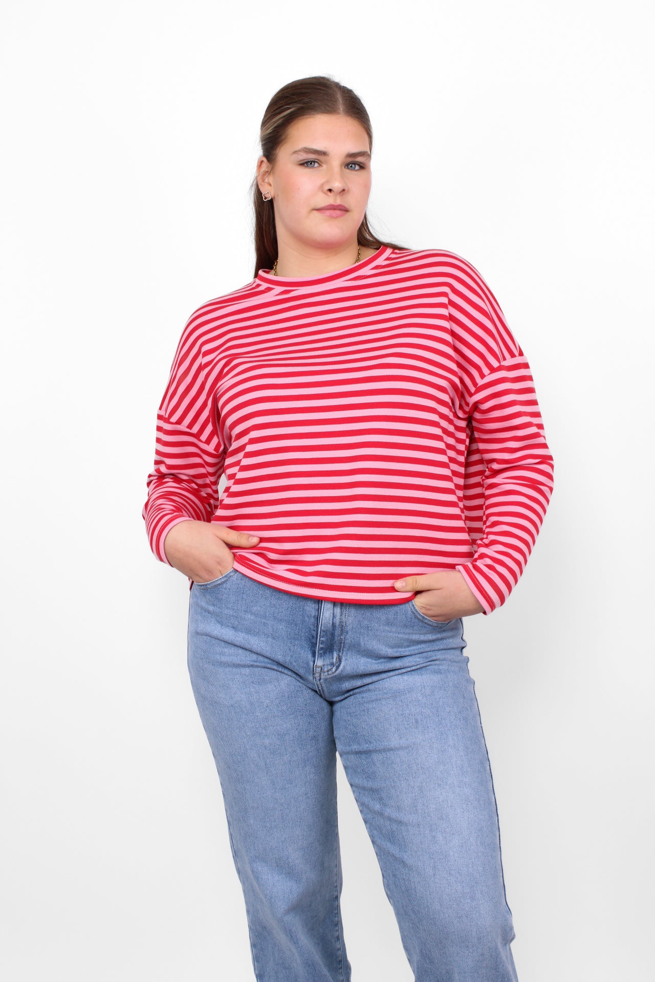 STRIPES LONG SLEEVE - RED