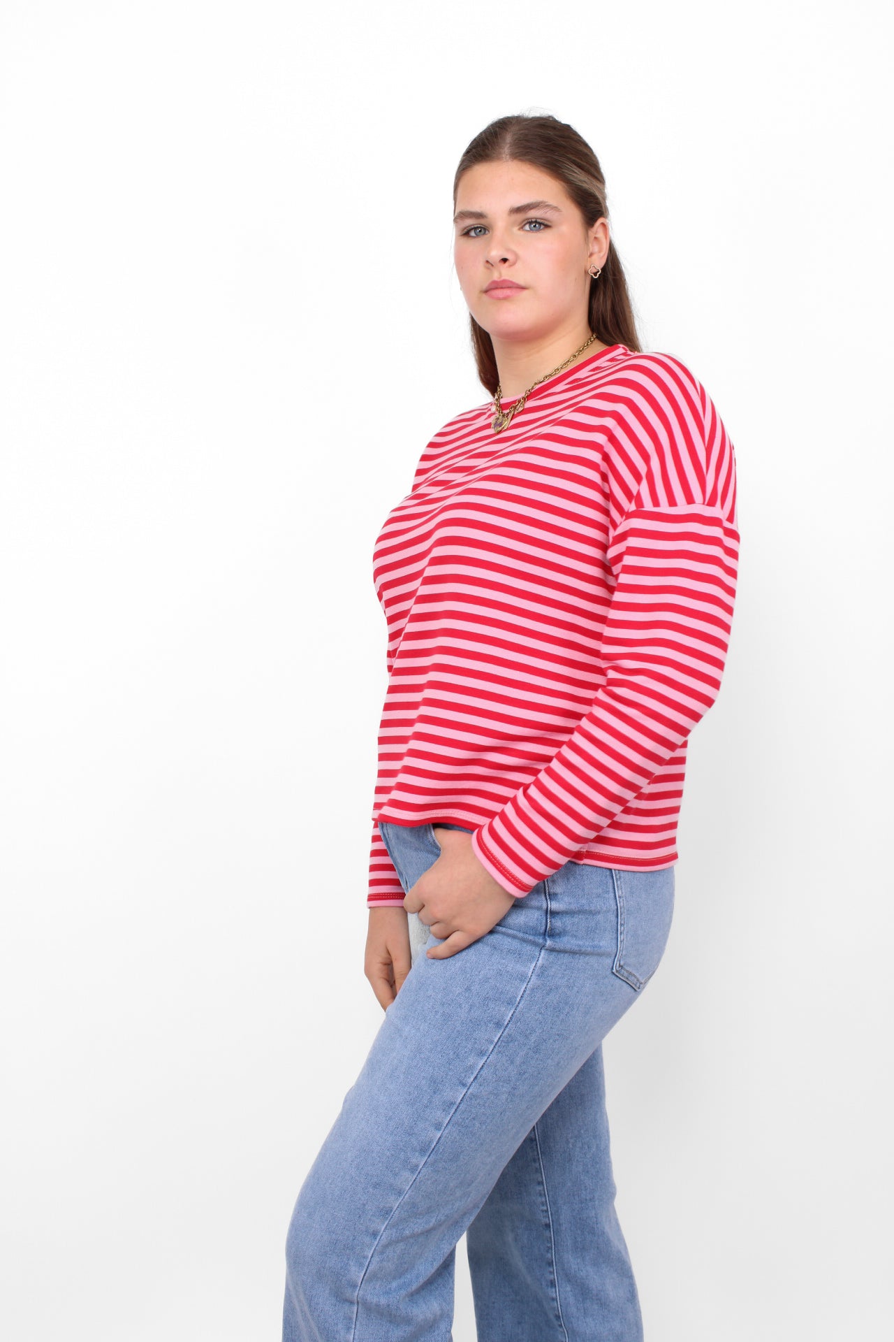 STRIPES LONG SLEEVE - RED