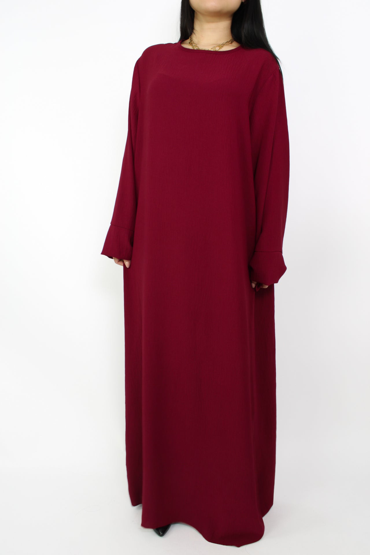 MERVE DRESS - BORDEAUX