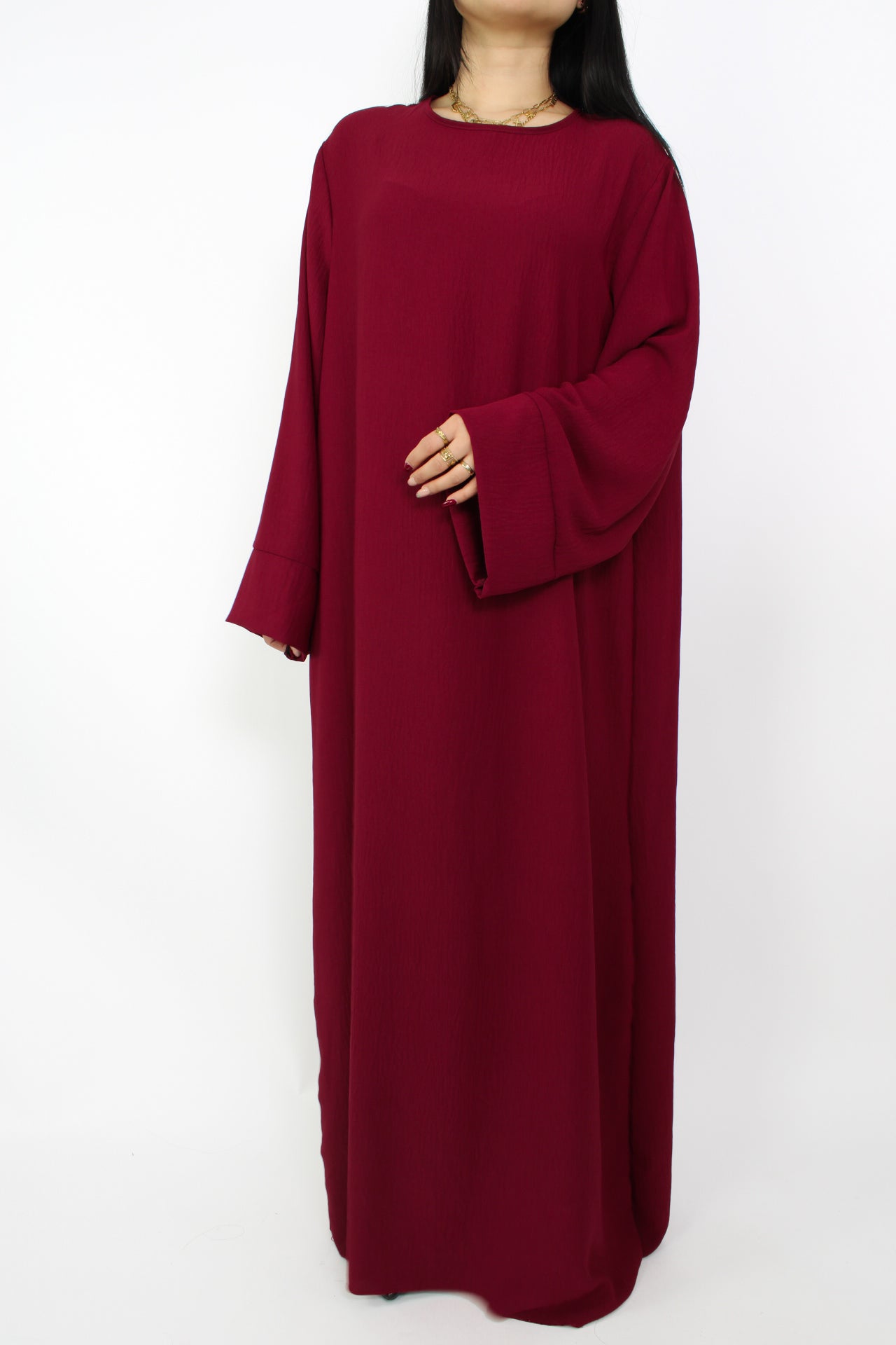 MERVE DRESS - BORDEAUX