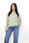 STRIPES LONG SLEEVE - SKY BLUE/YELLOW