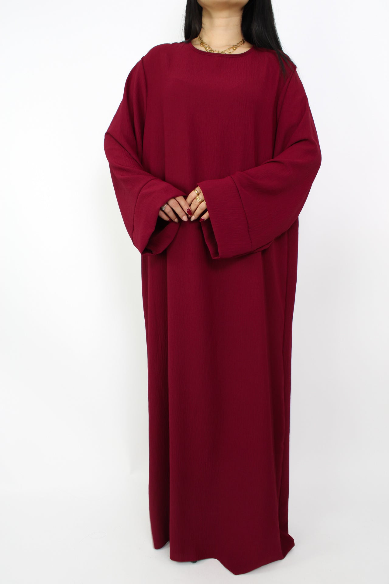 MERVE DRESS - BORDEAUX
