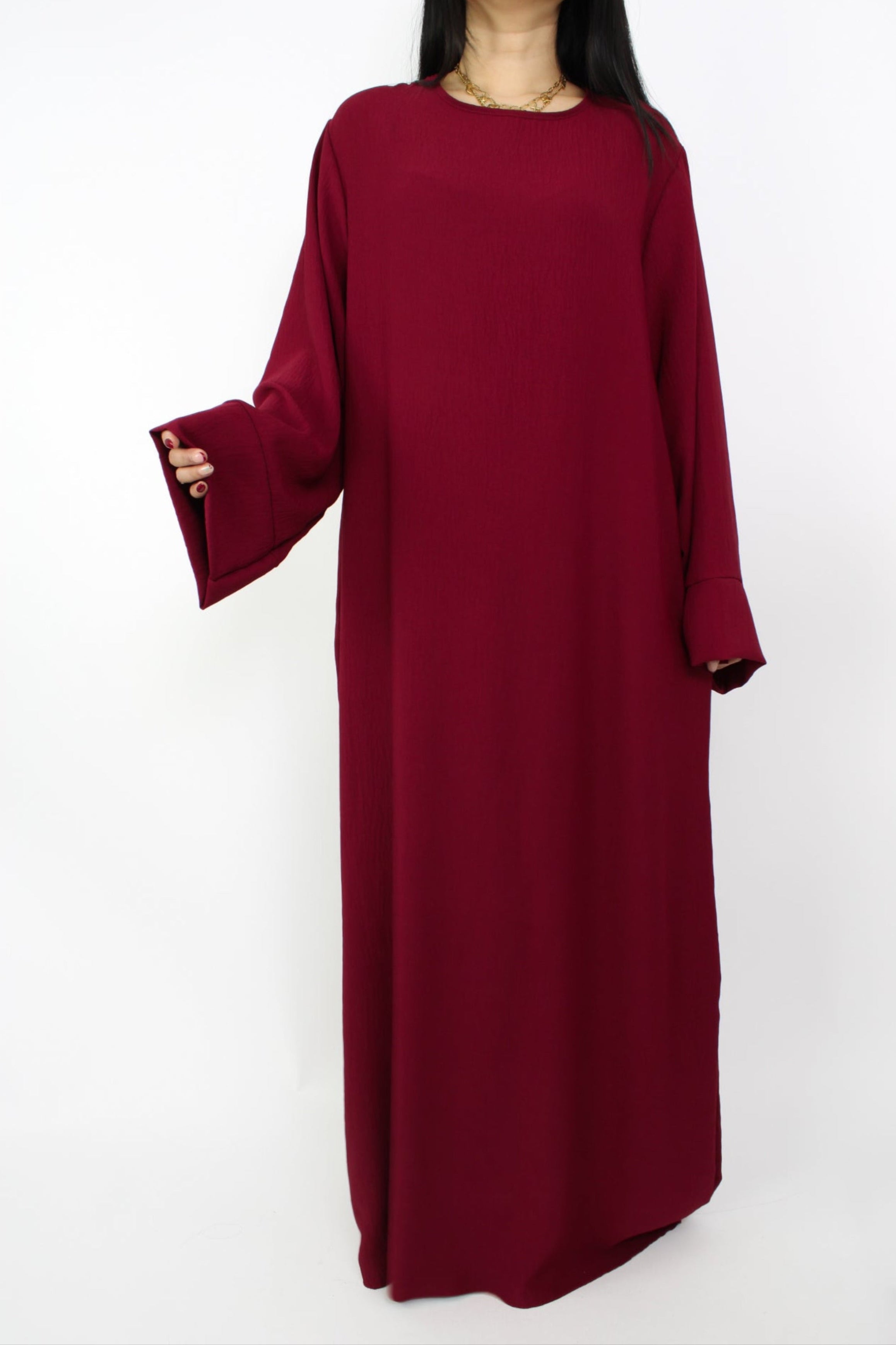 MERVE DRESS - BORDEAUX