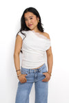 OLIVIA LACE TOP - WHITE