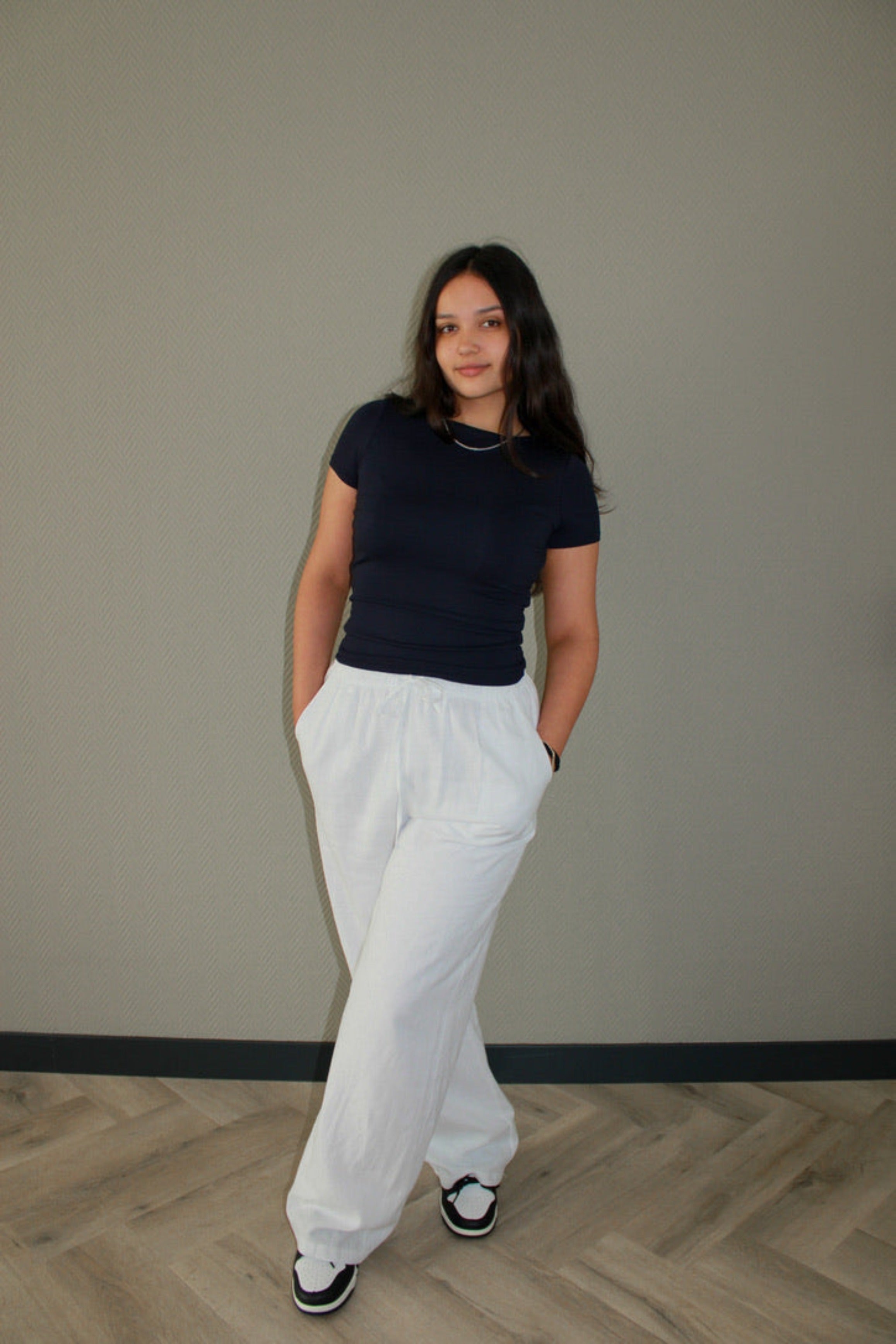 LINEN PANTS - WHITE