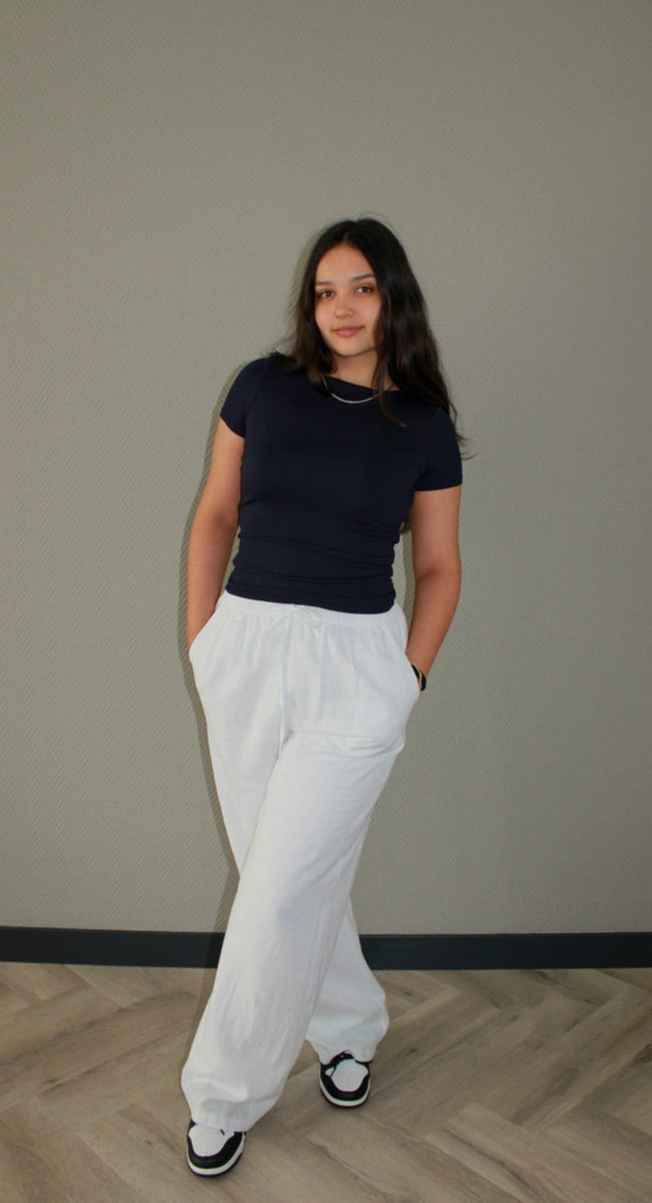 LINEN PANTS - WHITE