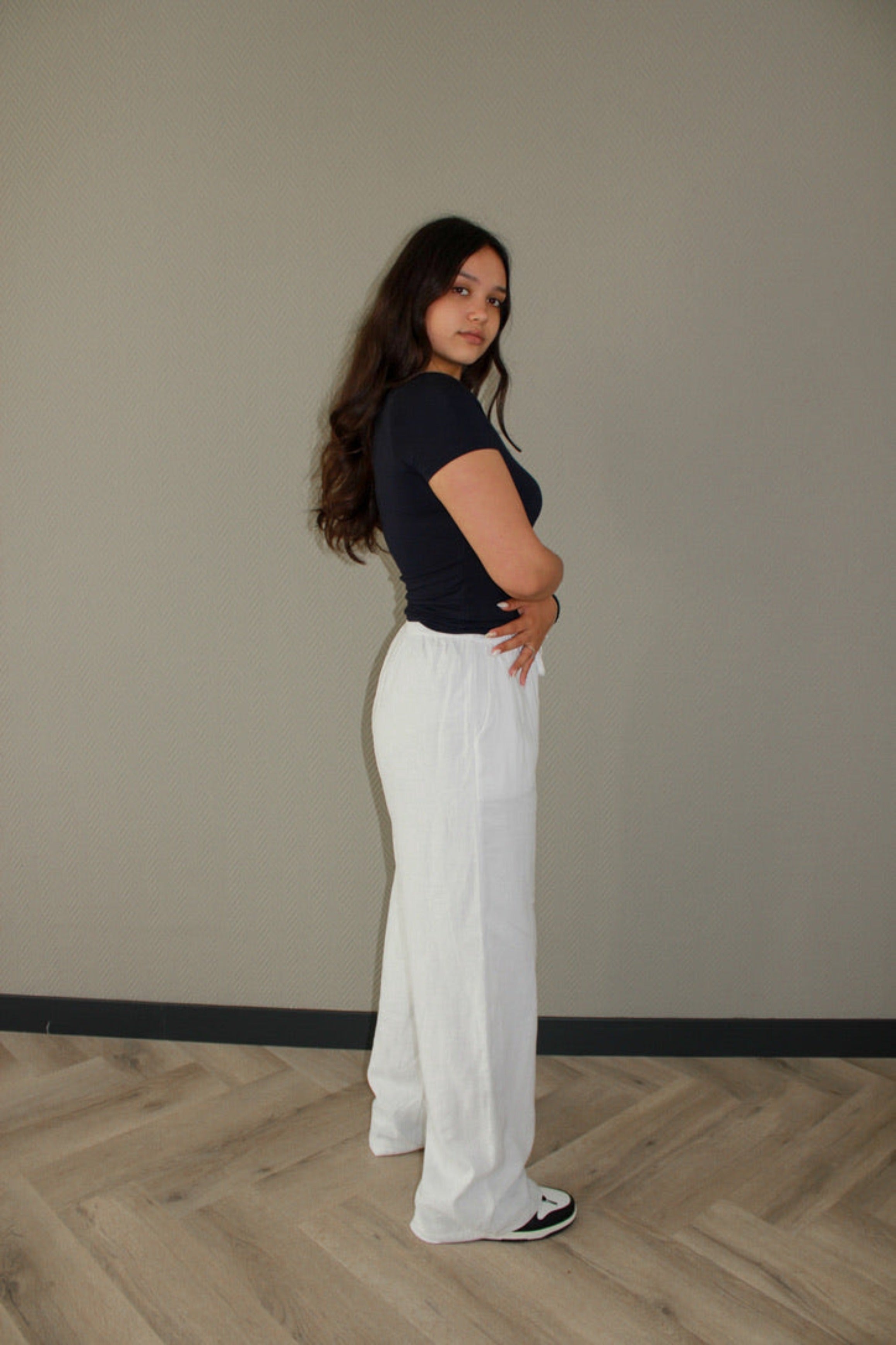 LINEN PANTS - WHITE
