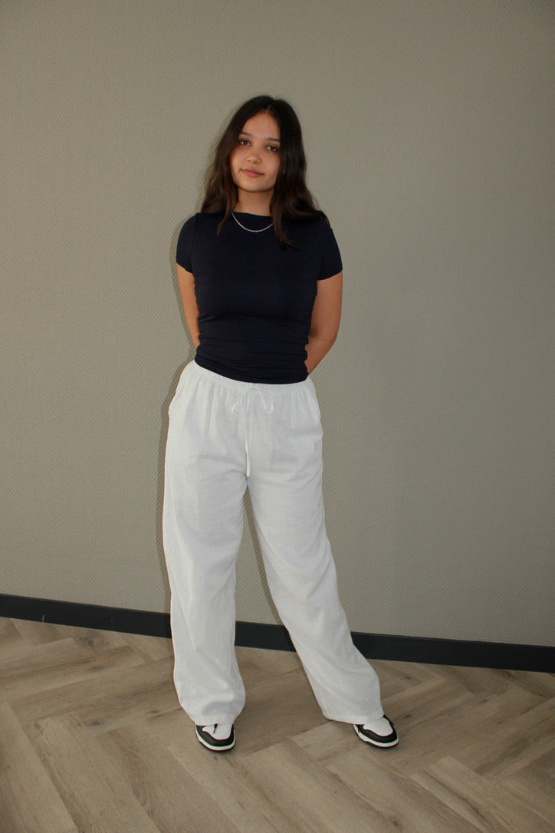LINEN PANTS - WHITE