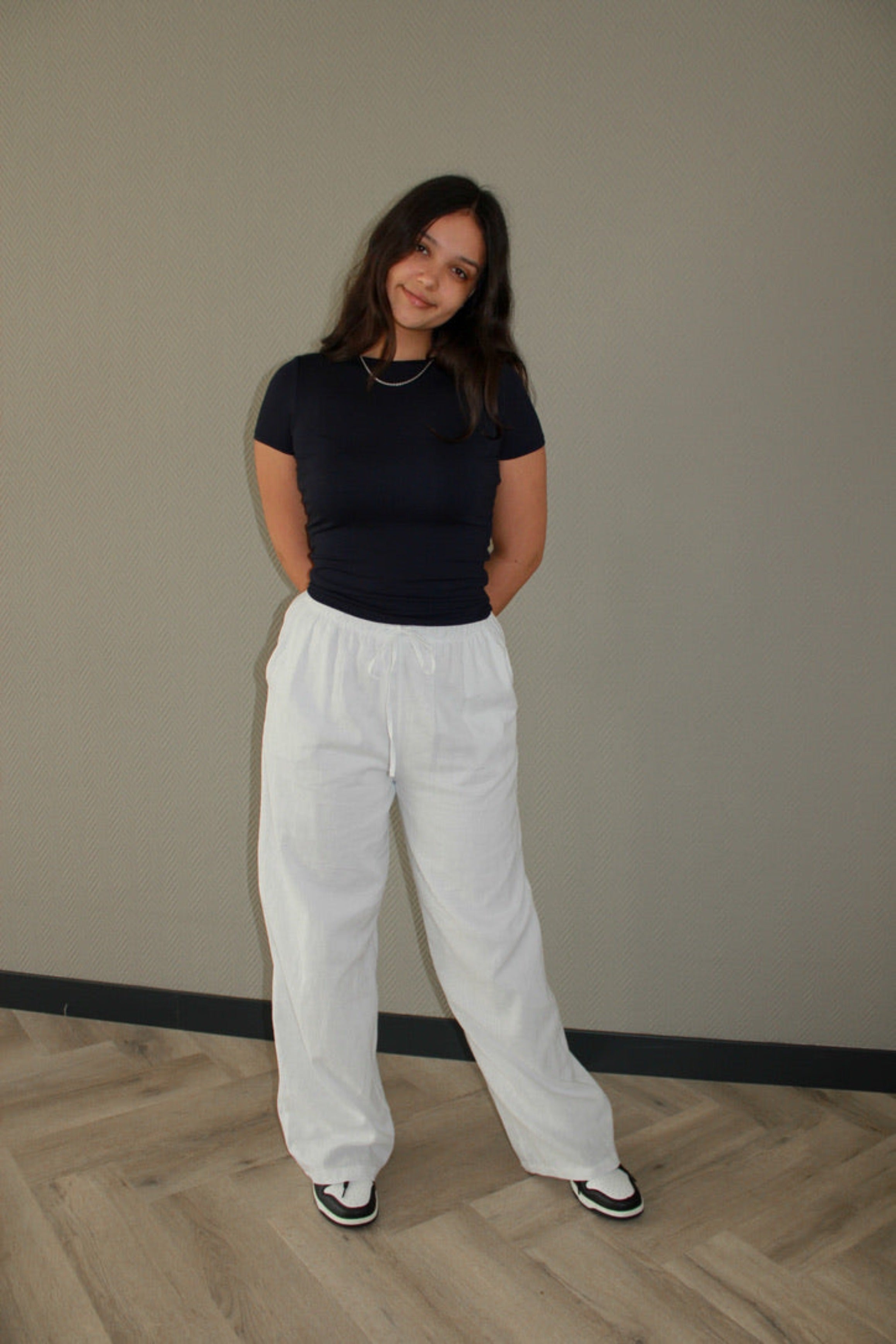 LINEN PANTS - WHITE
