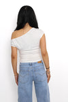 OLIVIA LACE TOP - WHITE
