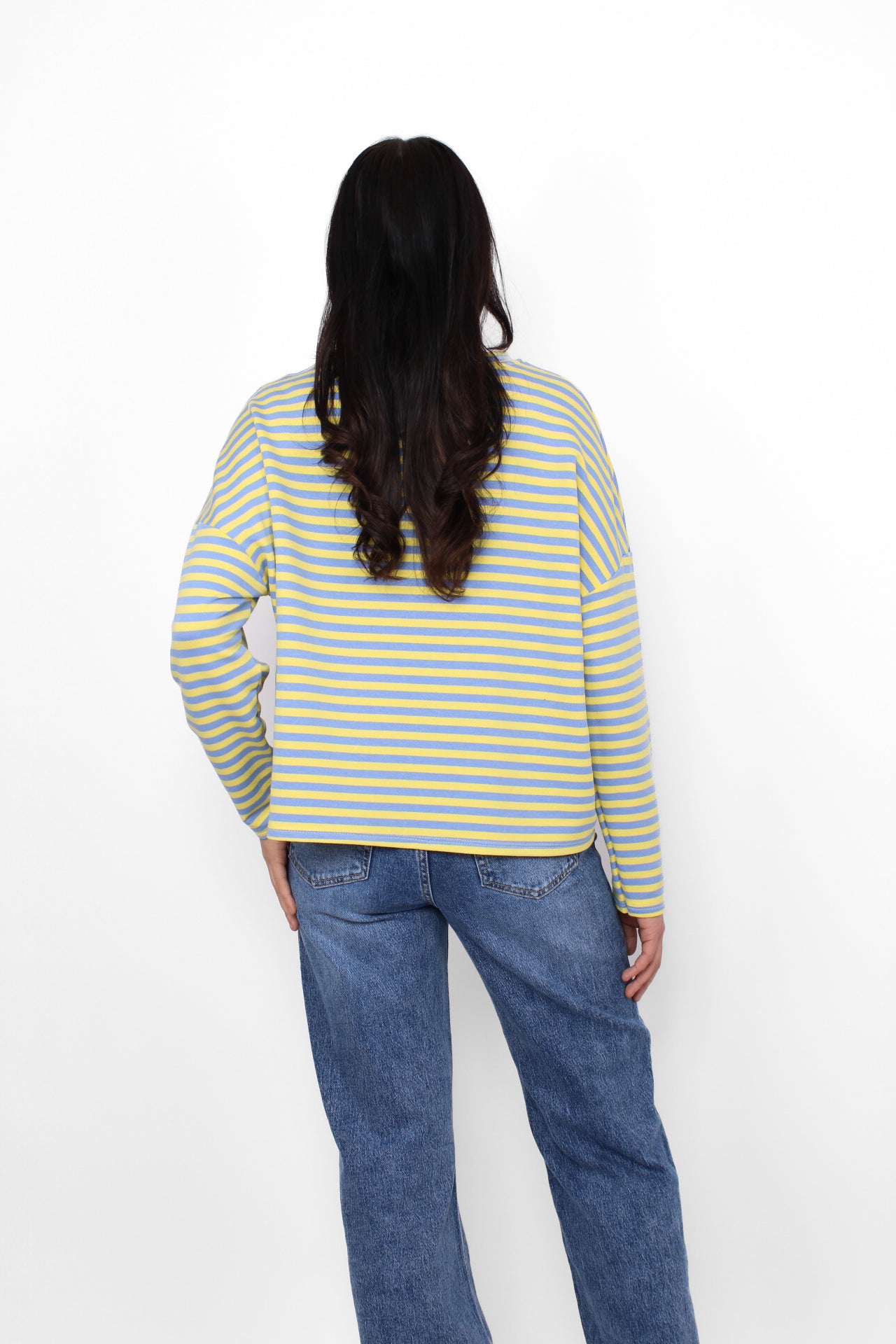 STRIPES LONG SLEEVE - SKY BLUE/YELLOW
