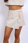 LINEN SHORT 1861 - BEIGE