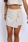 LINEN SHORT 1861 - BEIGE