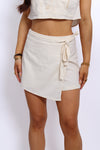 LINEN SHORT 1861 - BEIGE