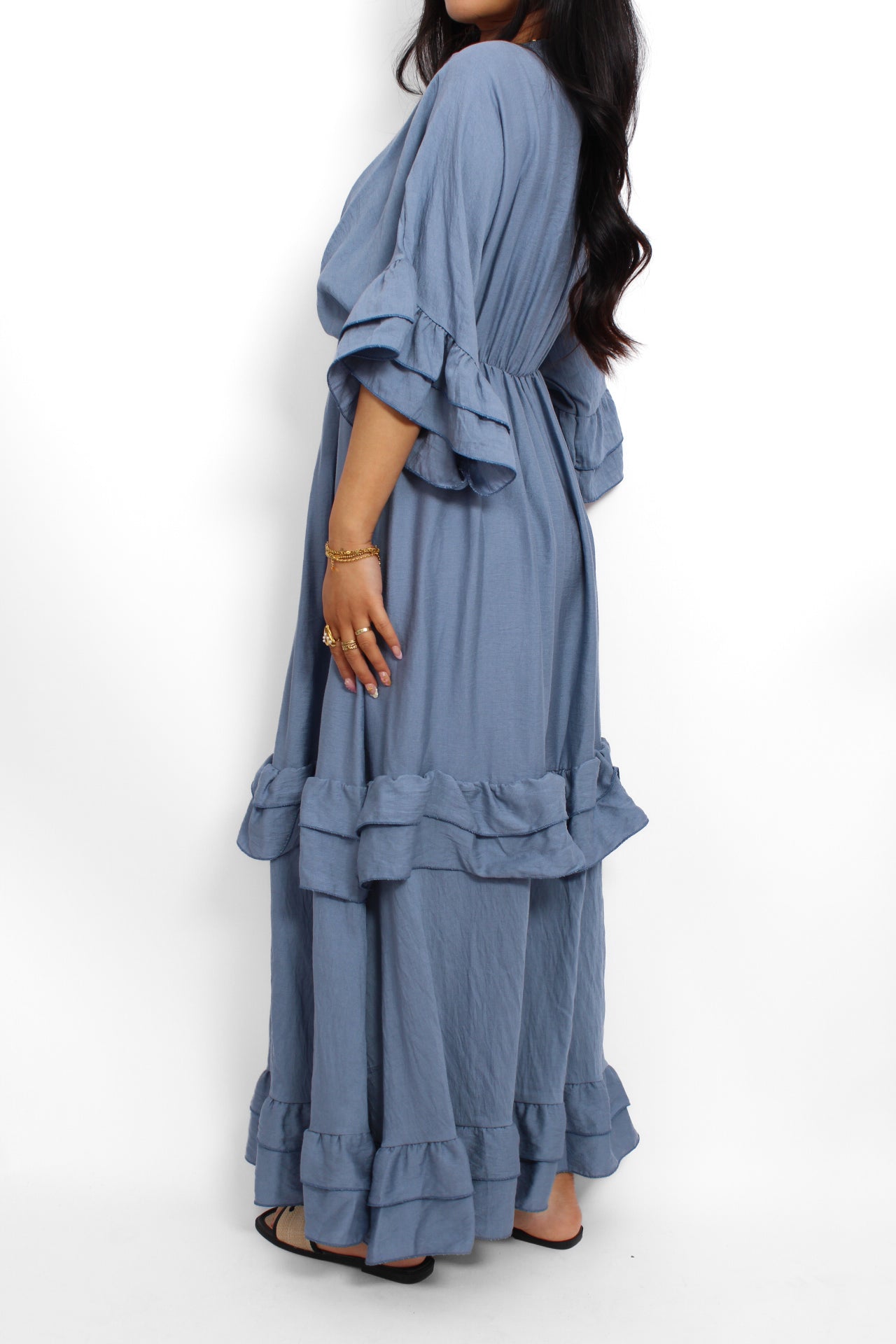 INFINITE ELEGANCE DRESS - DENIM BLUE