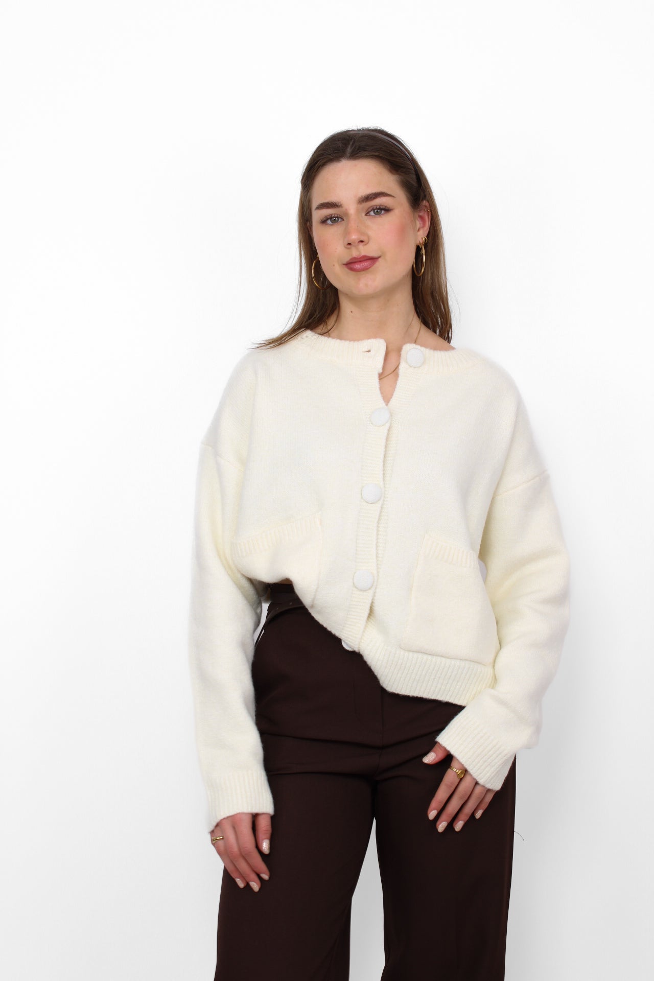 HAZEL CARDIGAN - CREME