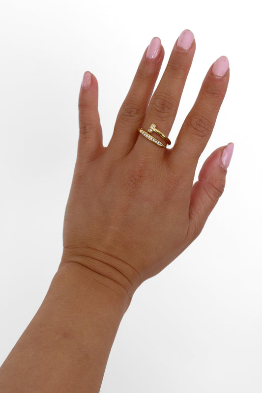 TWIST & SHINE RING - GOLD