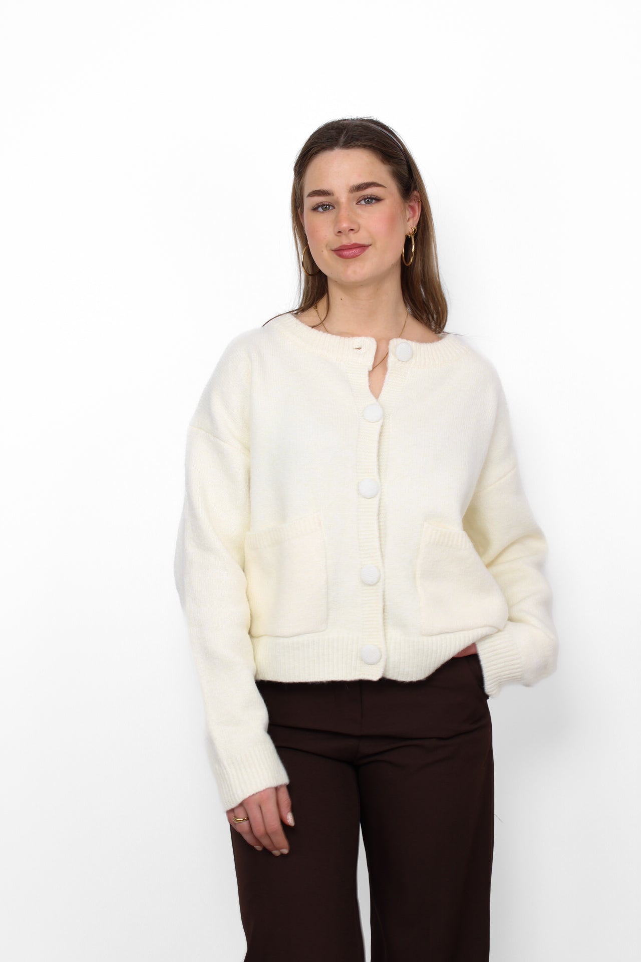 HAZEL CARDIGAN - CREME