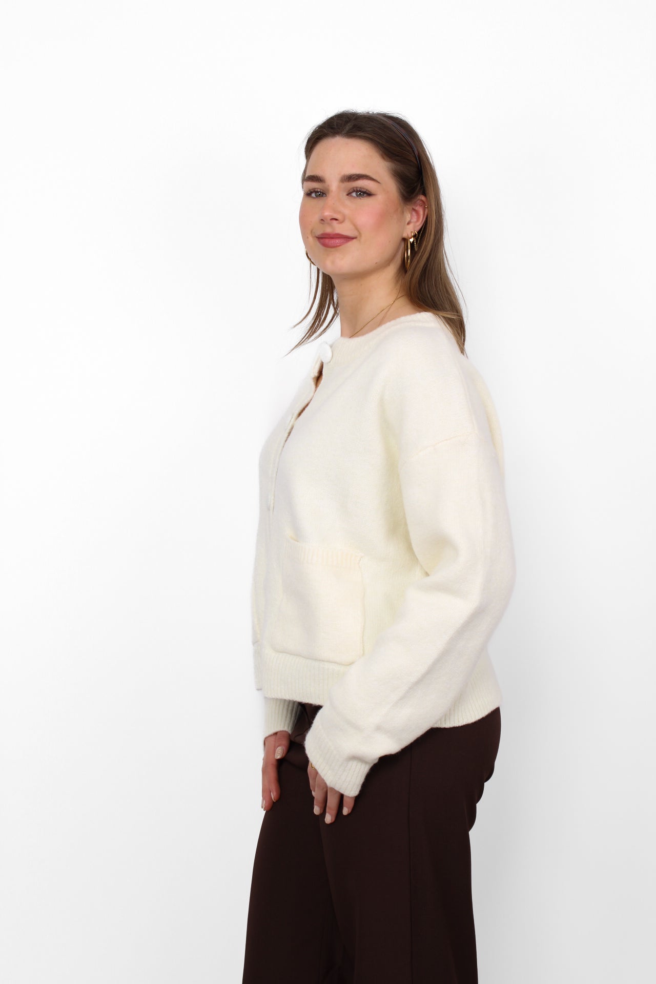 HAZEL CARDIGAN - CREME