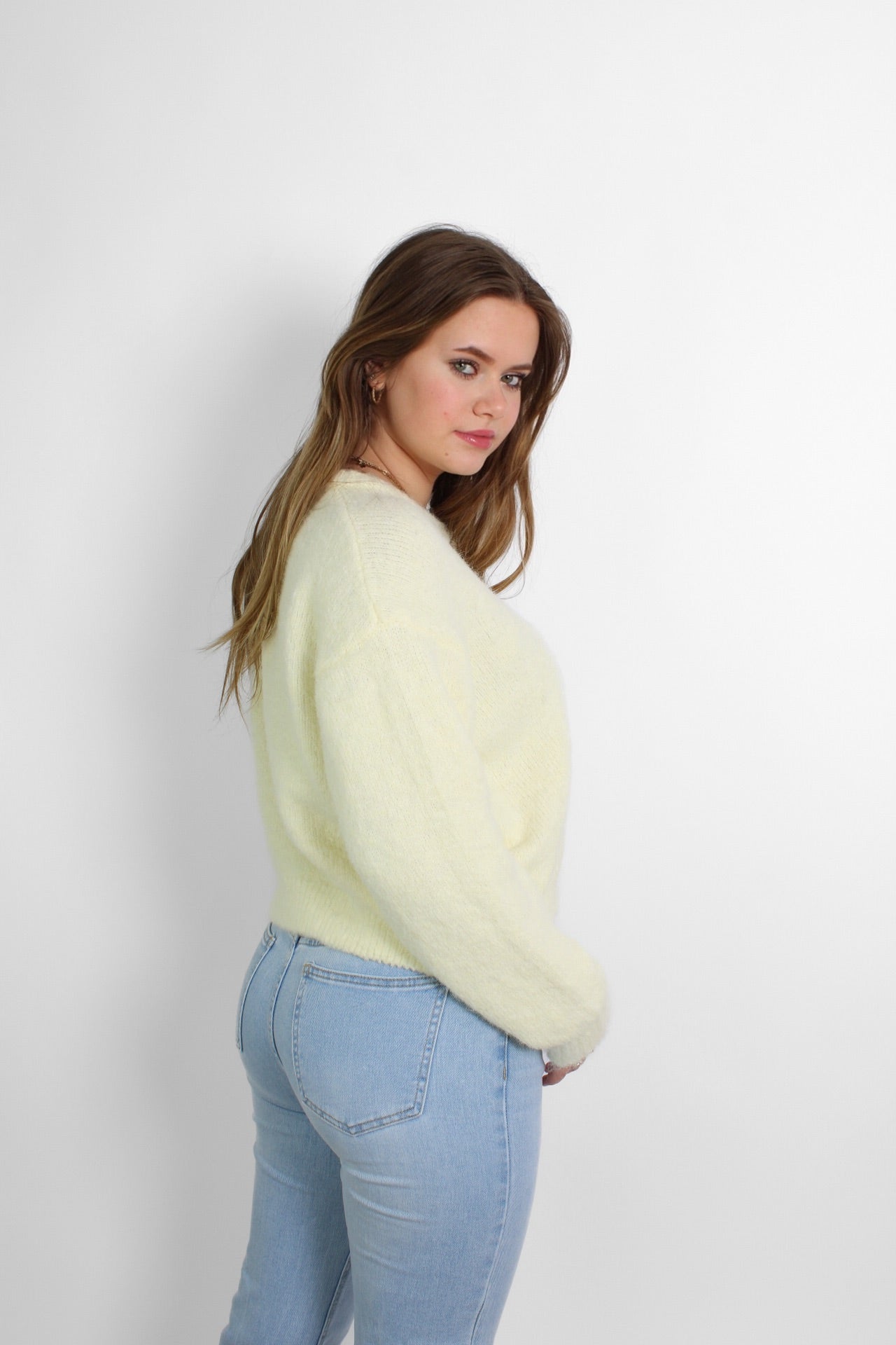 ELLA CARDIGAN - PASTEL YELLOW