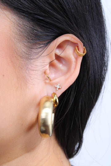 CHUNKY HOOPS - GOLD