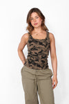 CAMOUFLAGE STUD TANK TOP