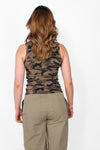 CAMOUFLAGE STUD TANK TOP
