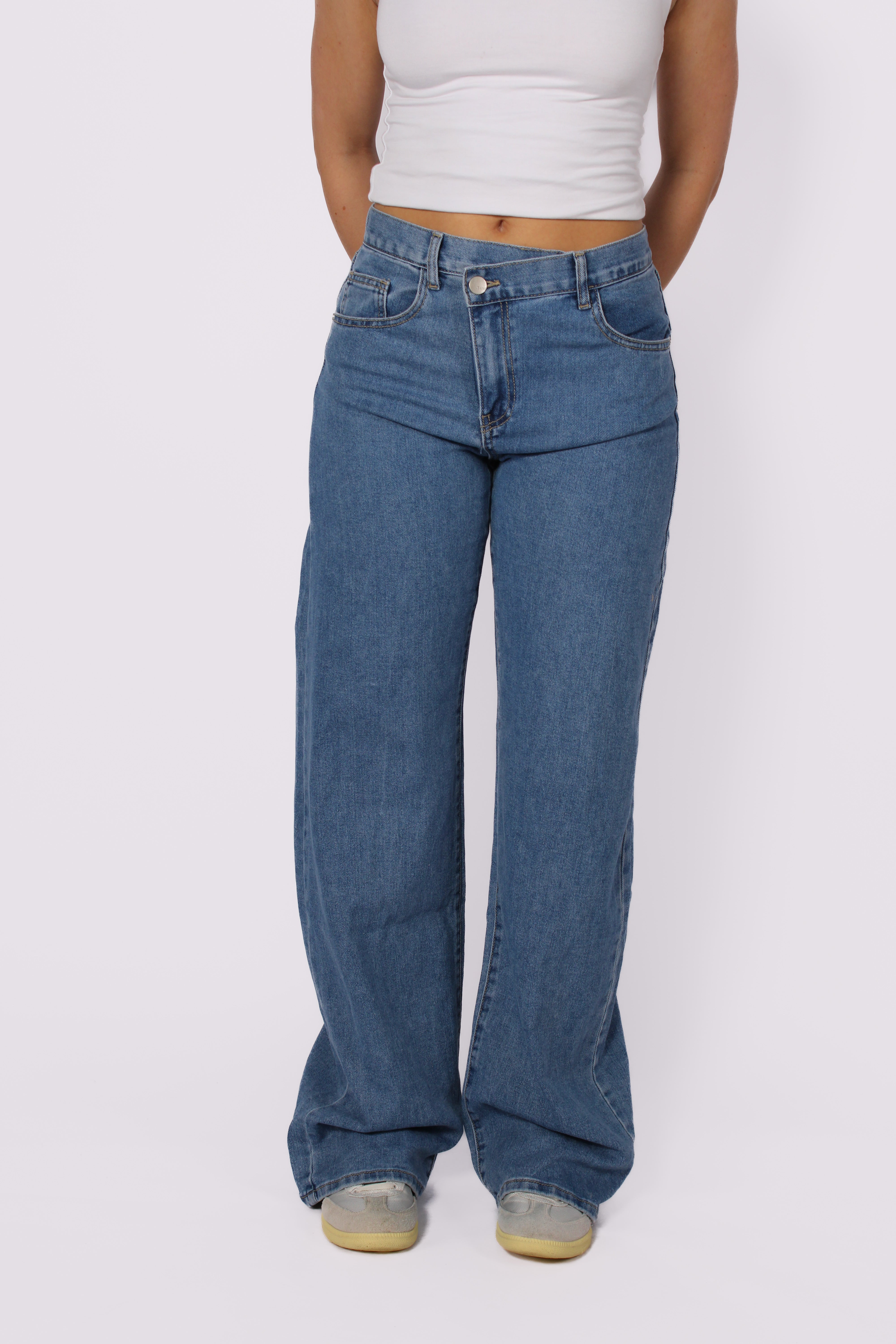 "TALL" WIDE LEG JEANS 3293 - MID DENIM