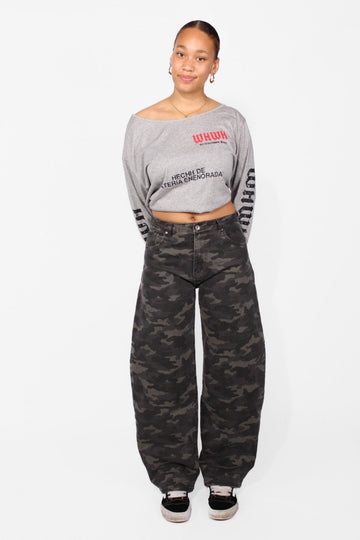 BALLOON CAMOU JEANS