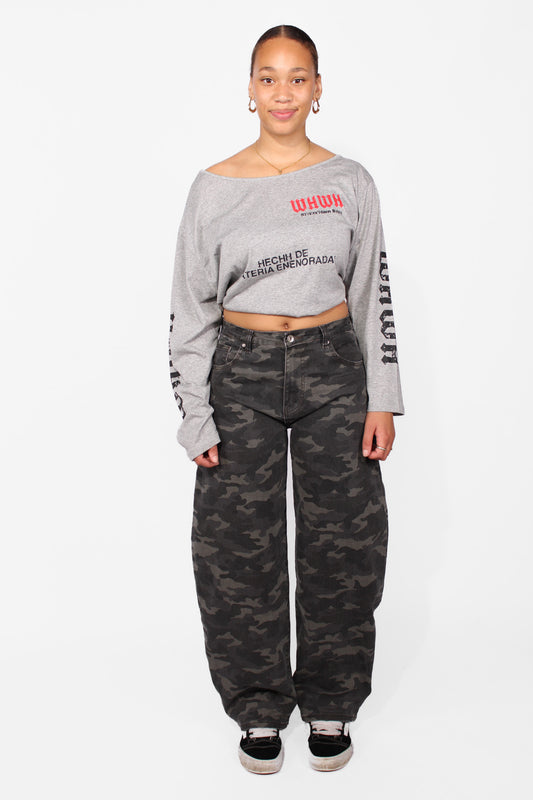 BALLOON CAMOU JEANS