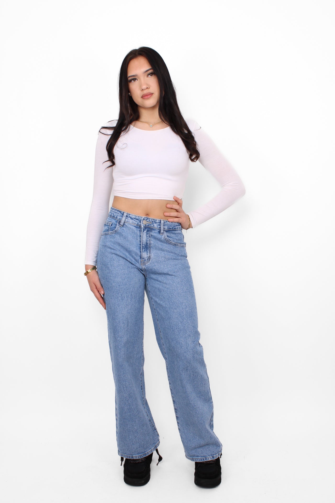 WIDE LEG JEANS 8510-3 -DENIM