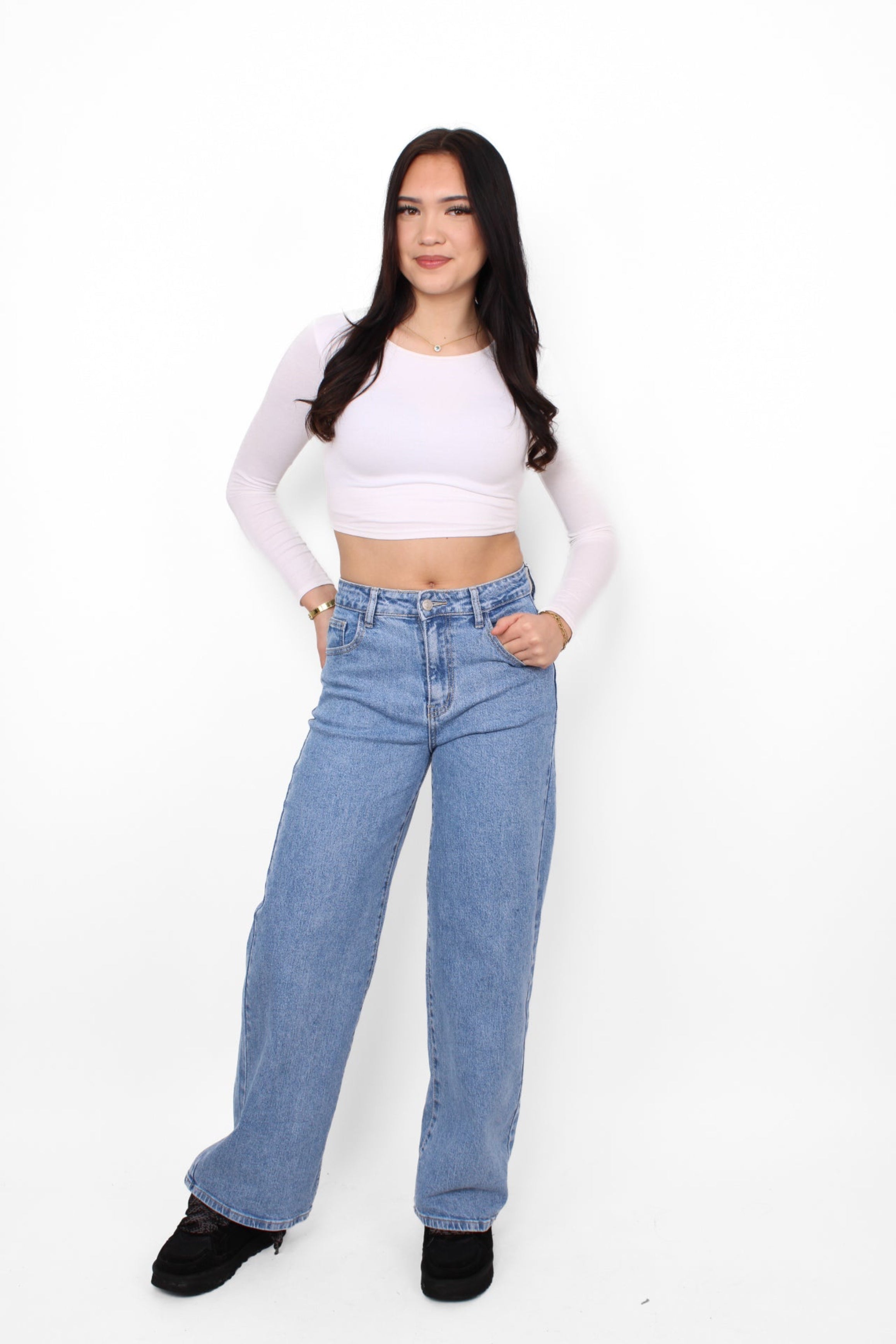 WIDE LEG JEANS 8510-3 -DENIM