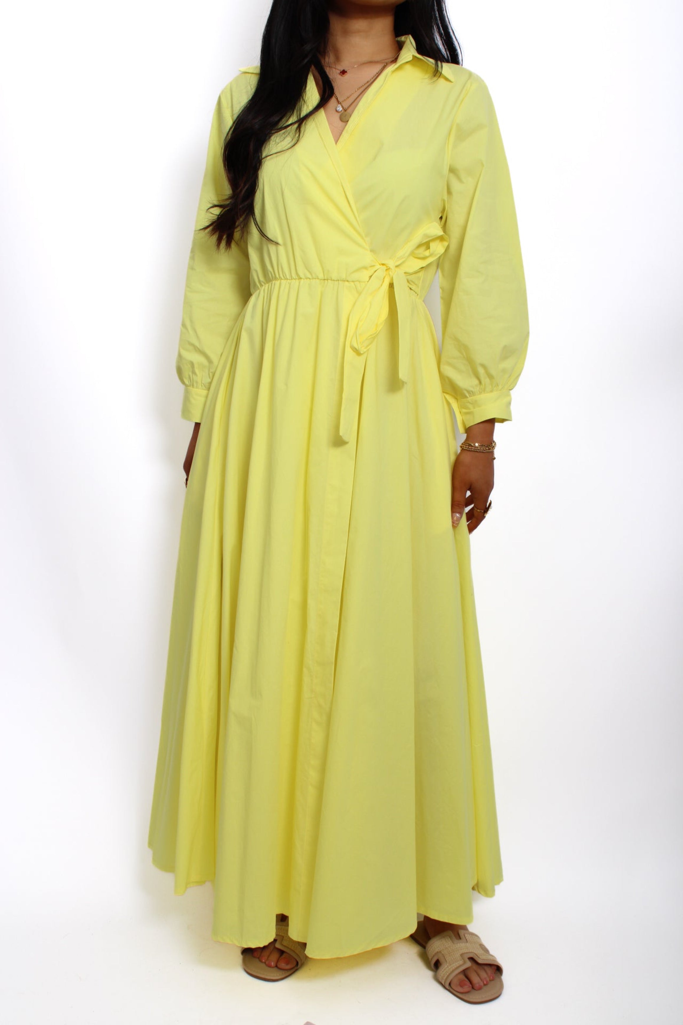 THE COTTON FLOW DRESS - YELLOW