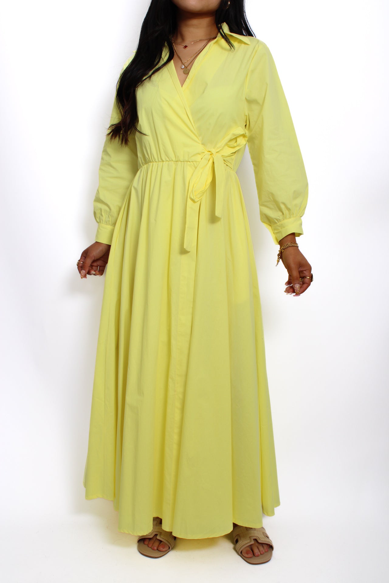 THE COTTON FLOW DRESS - YELLOW