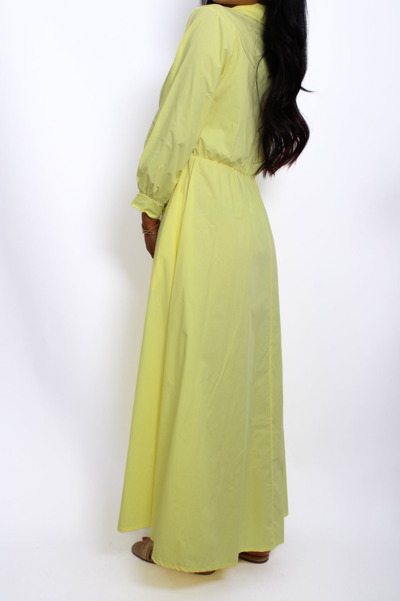 THE COTTON FLOW DRESS - YELLOW