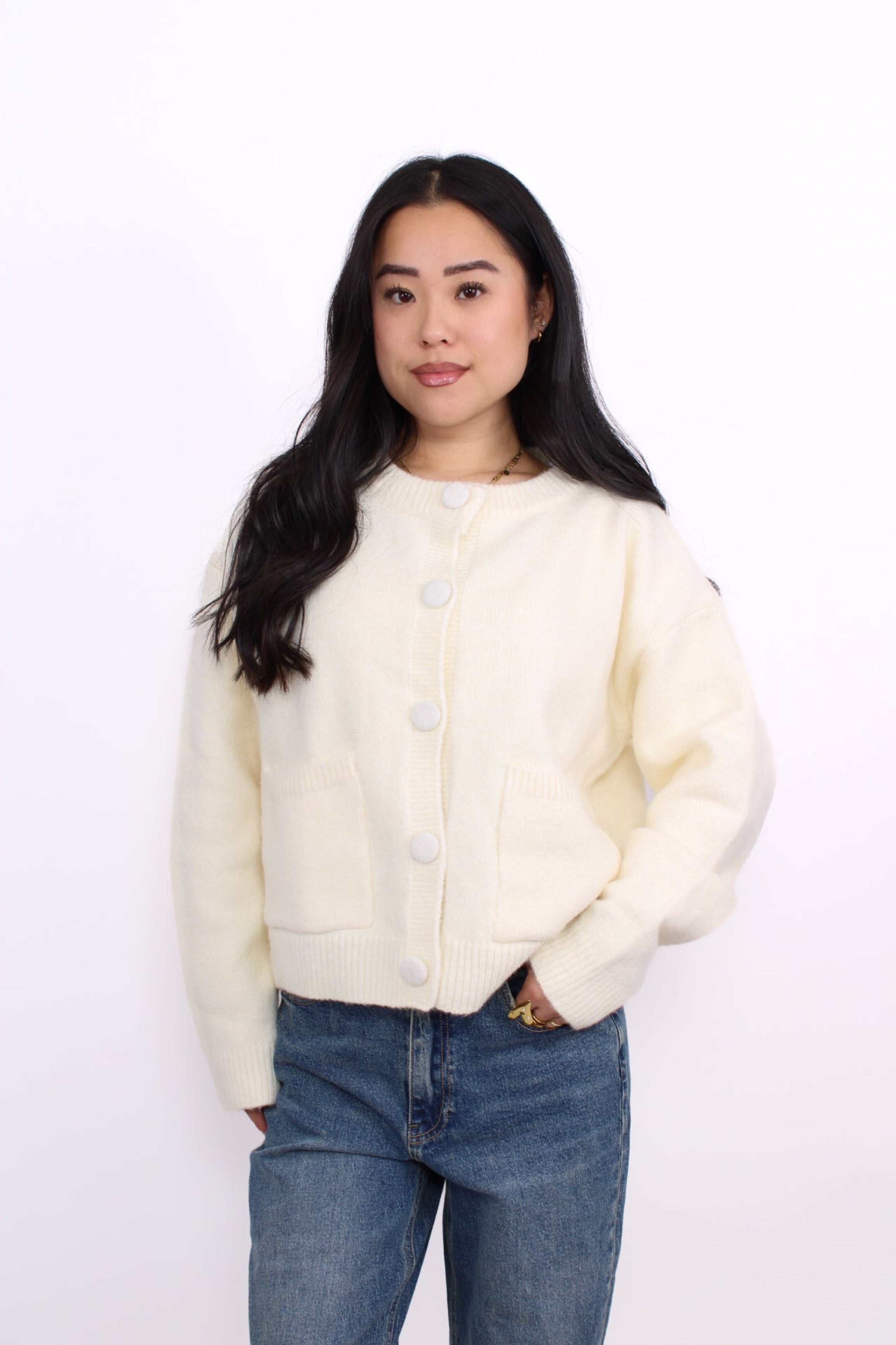 HAZEL CARDIGAN - CREME