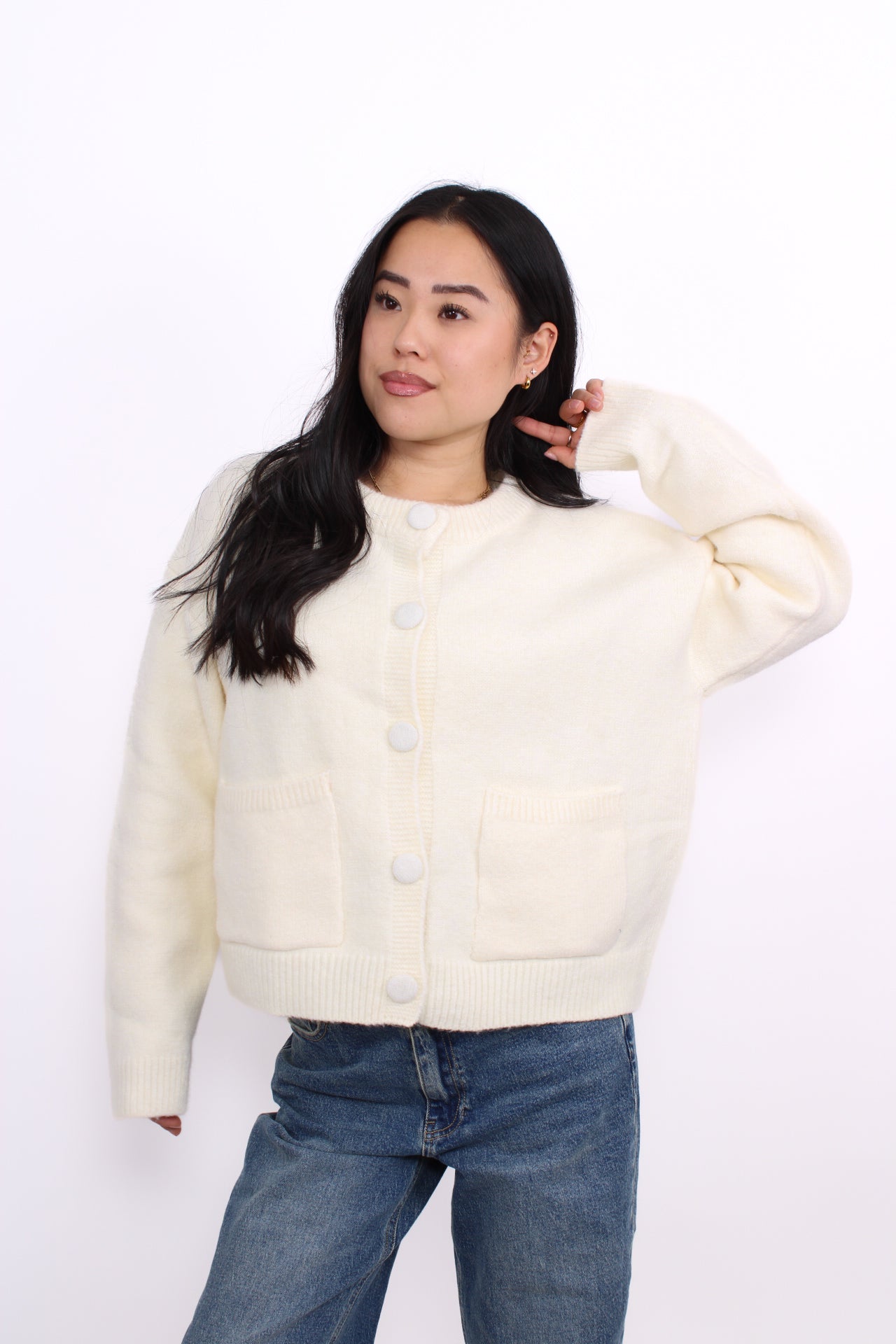 HAZEL CARDIGAN - CREME