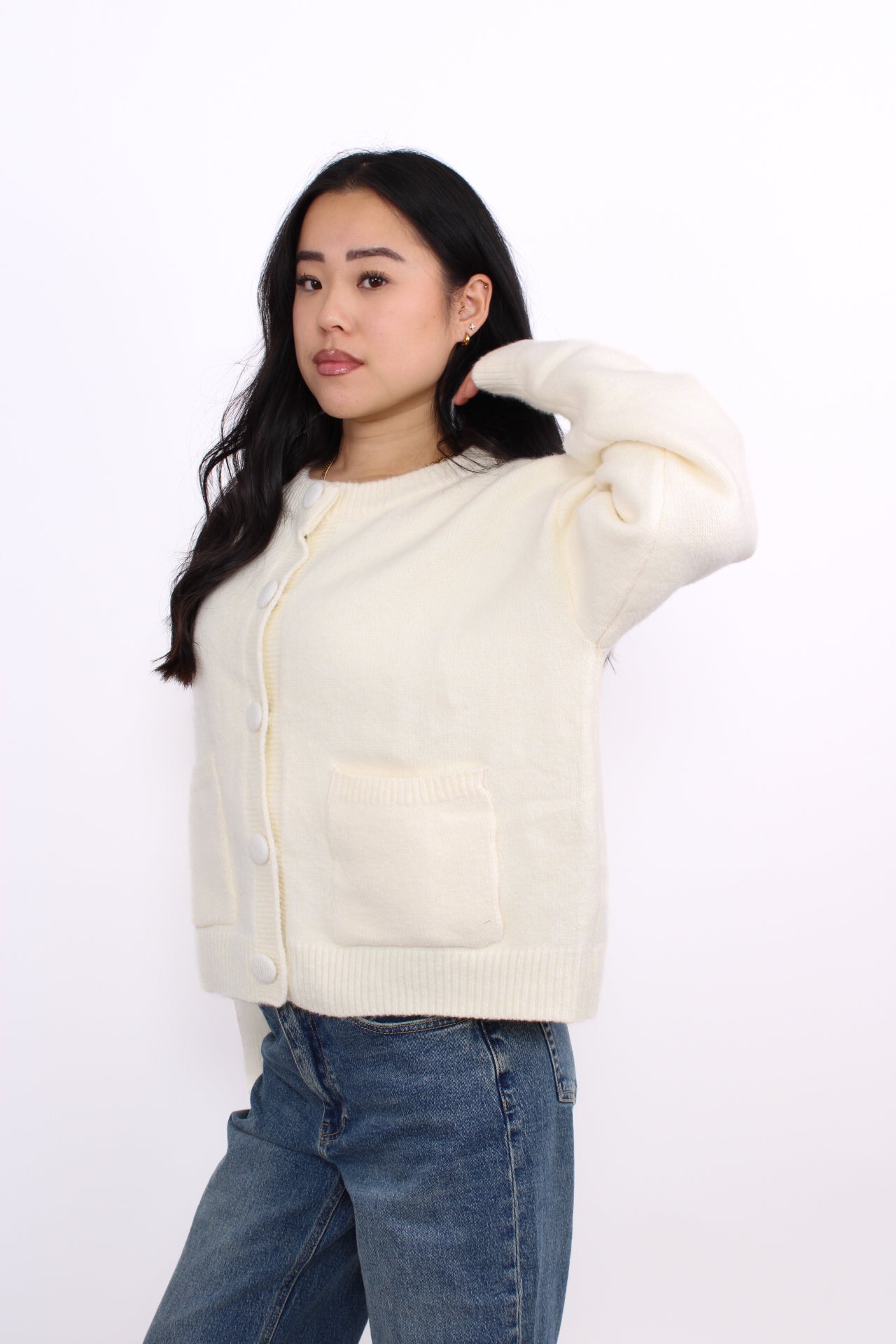 HAZEL CARDIGAN - CREME