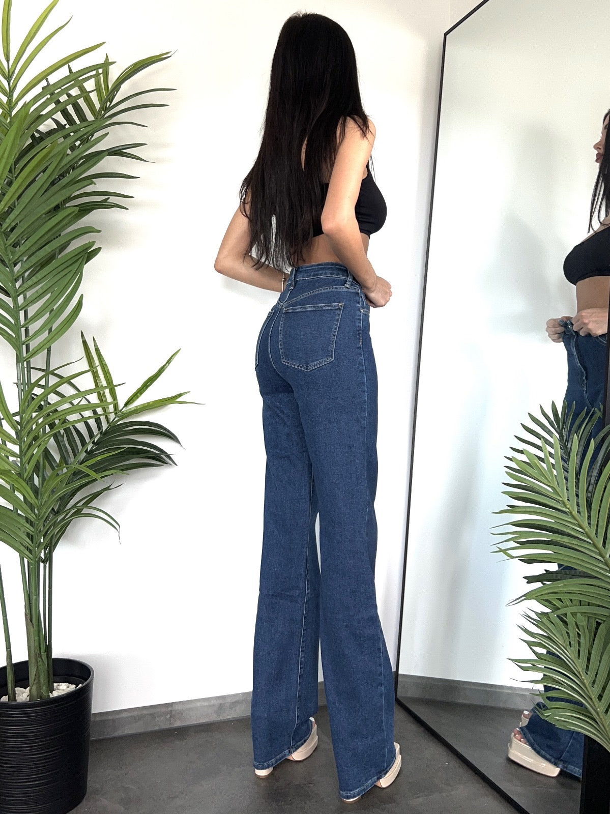 ''TALL'' WIDE LEG JEANS 2658 - DARK DENIM