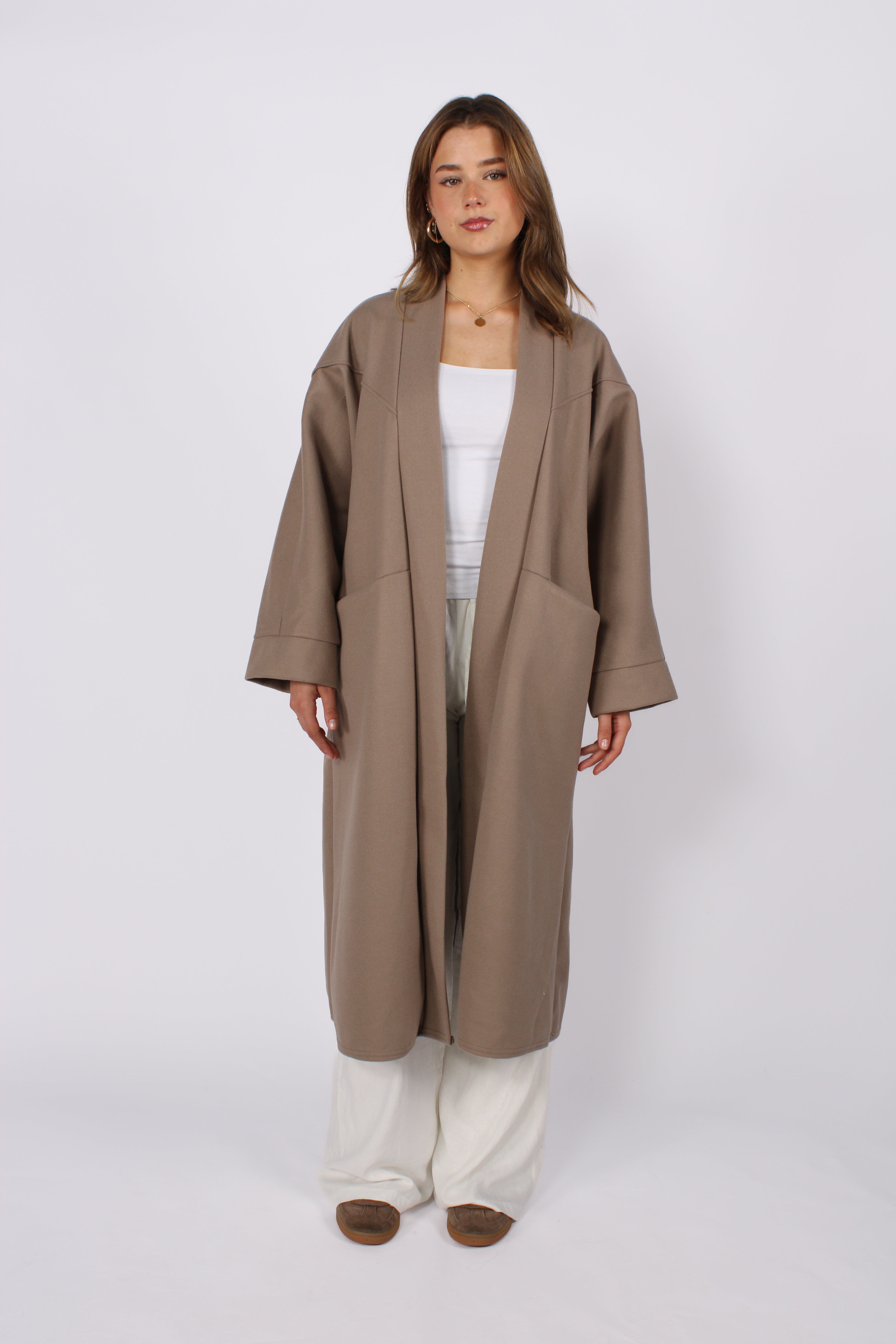 NYLA KIMONO - TAUPE
