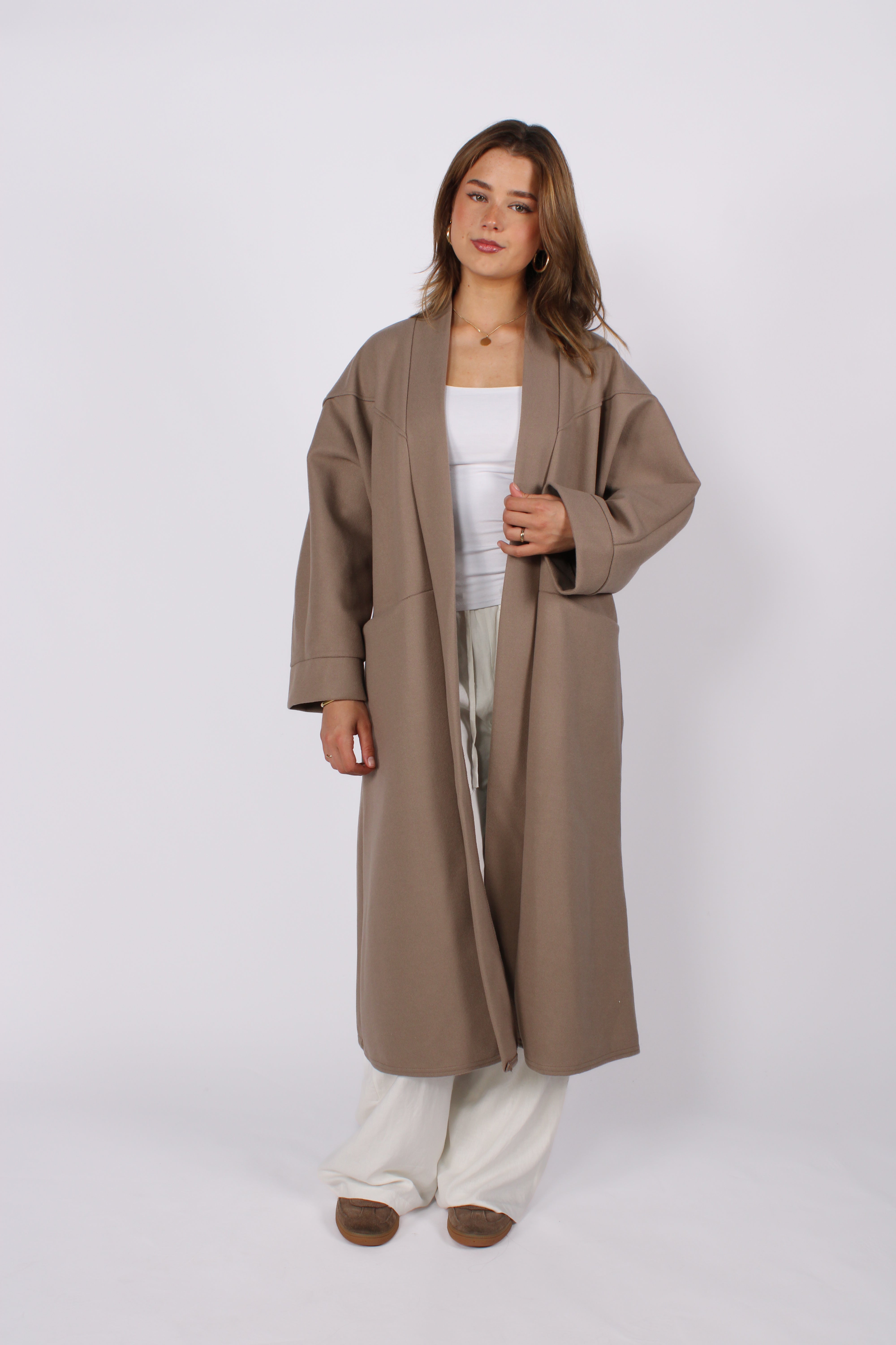 NYLA KIMONO - TAUPE