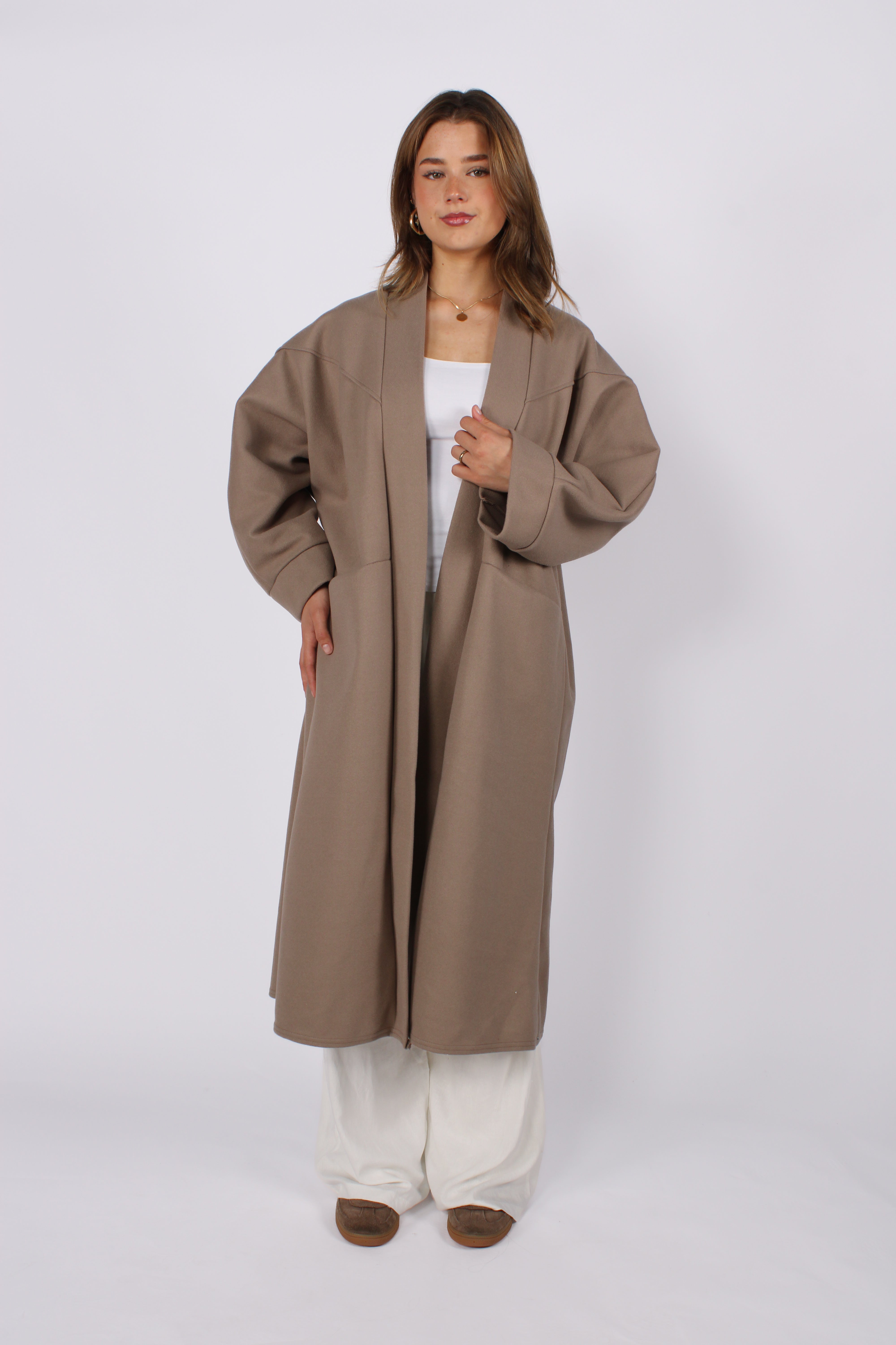 NYLA KIMONO - TAUPE
