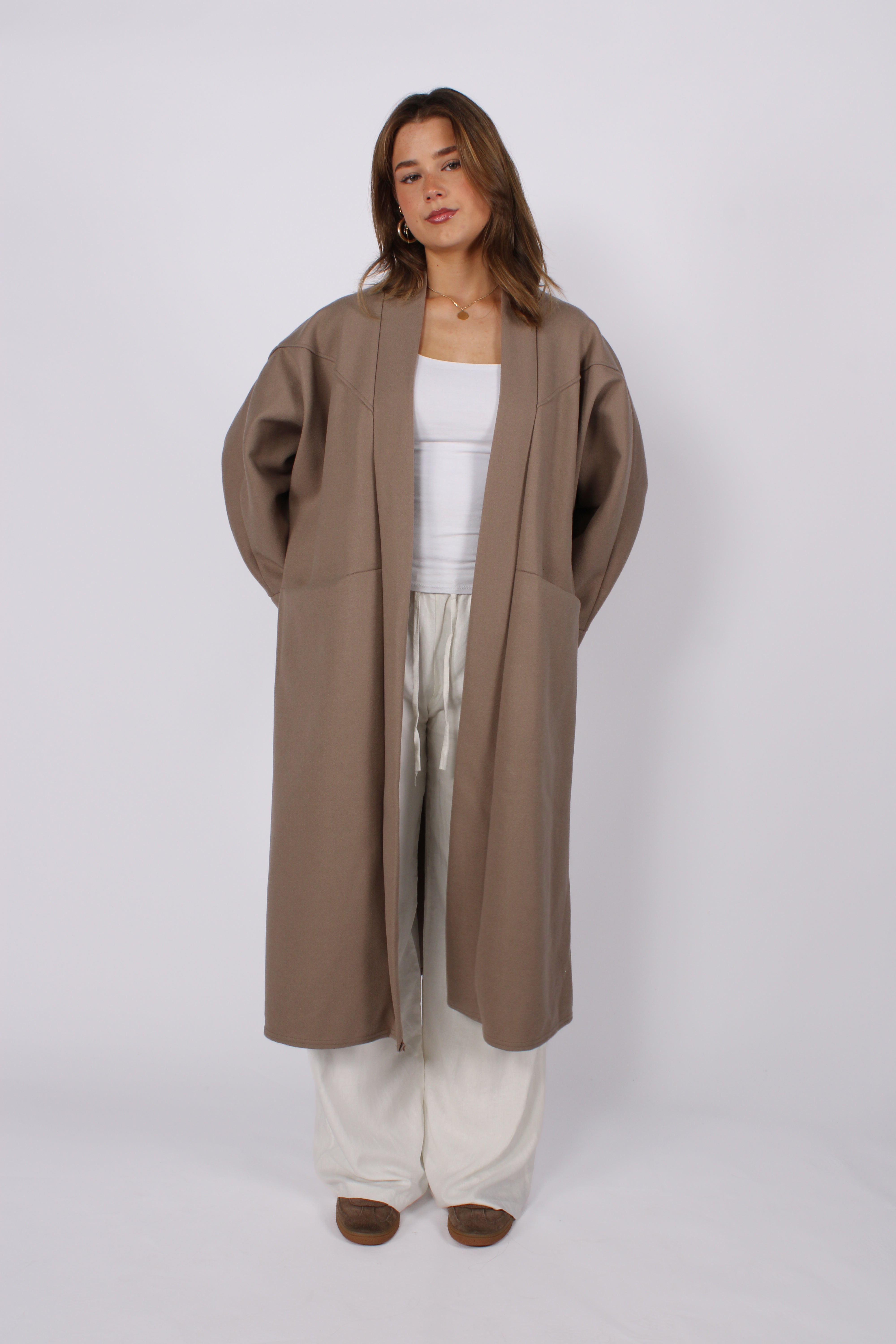 NYLA KIMONO - TAUPE
