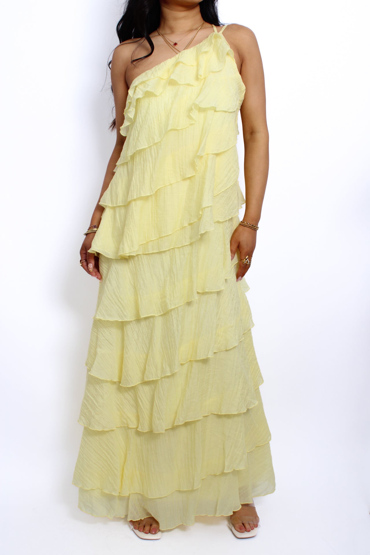 FLOWLINE MAXI DRESS - BUTTER YELLOW