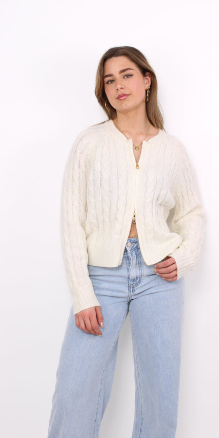 ZIP ME UP KNIT - OFF WHITE