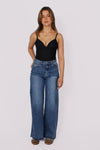 WIDE LEG JEANS 9092 - MID DENIM