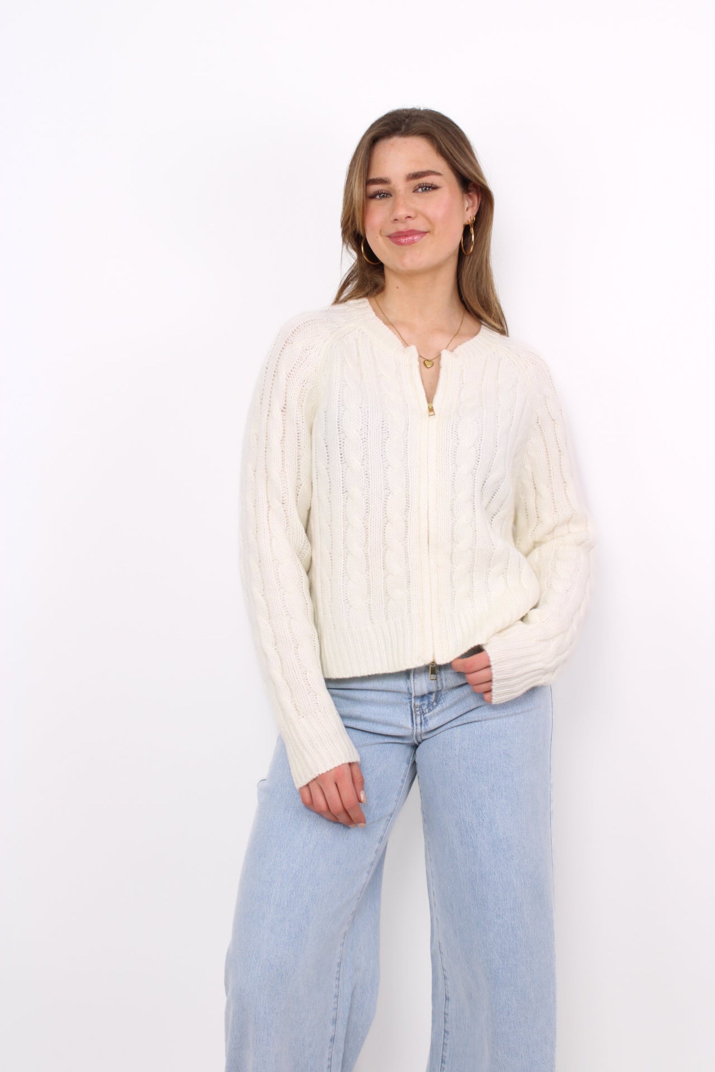 ZIP ME UP KNIT - OFF WHITE