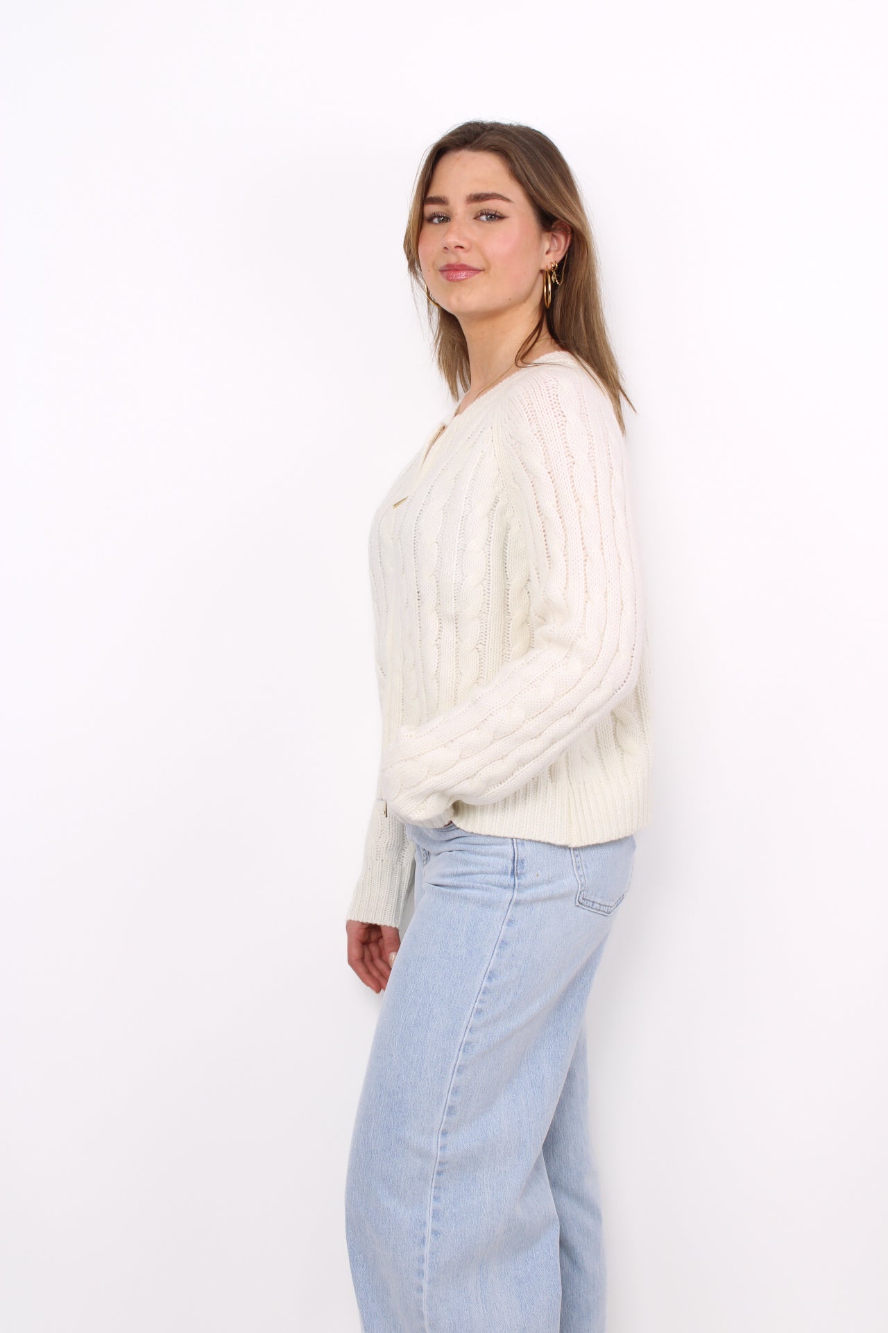 ZIP ME UP KNIT - OFF WHITE