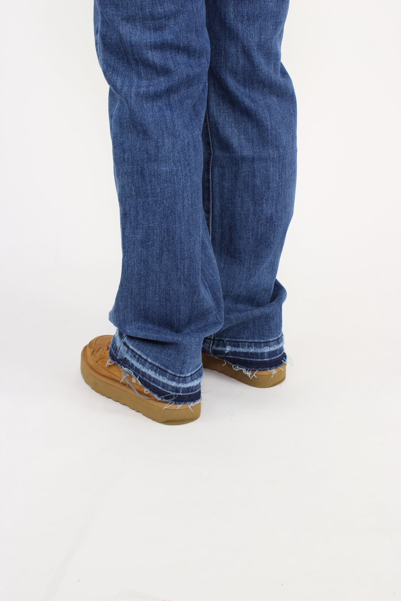 MID WAIST JEANS Q160 - DARK DENIM