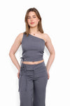 MEGAN TOP - GREY